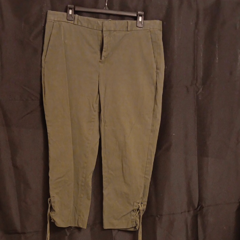 Banana Republic Olive Green Capris with Tie Accents